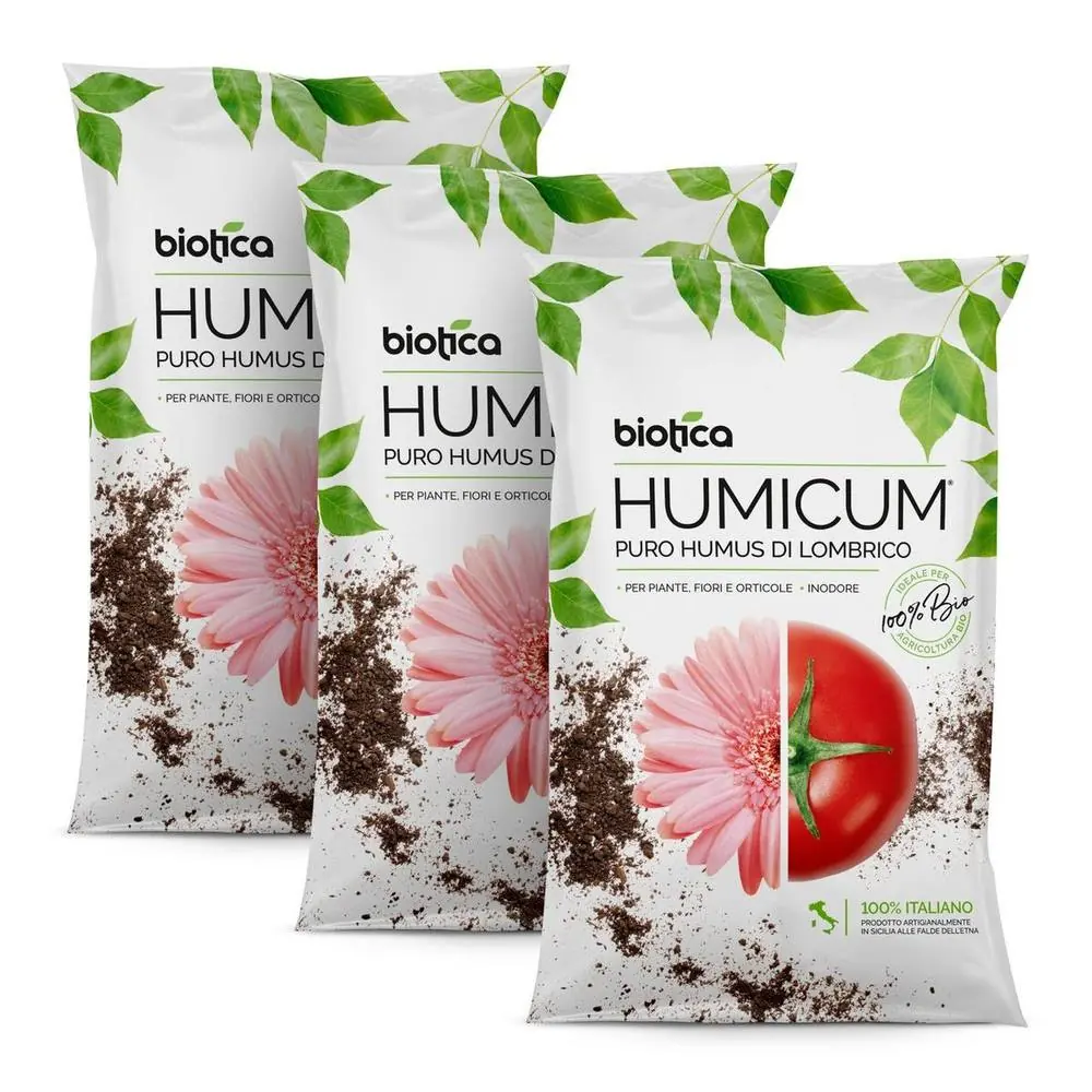 Humicum Humus di Lombrico 3x25 litri