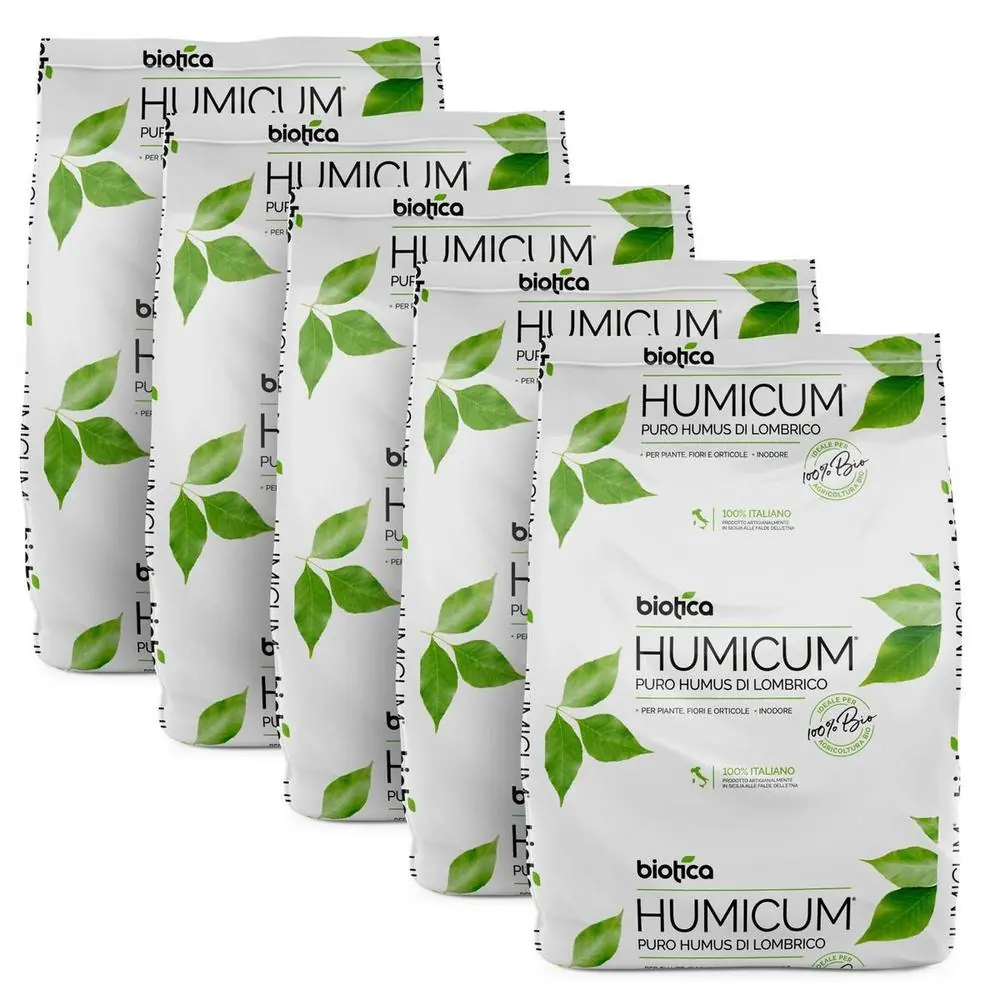 Humicum® Humus di Lombrico Pellettato 5x20 Kg